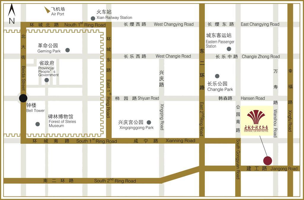 Empark Grand Hotel Xi'An Xi'an  Eksteriør billede